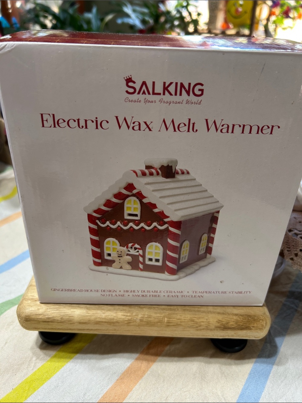Gingerbread House Electric Wax Warmer New In Box Holidays Christmas EveryDay Use - Picture 16 of 16